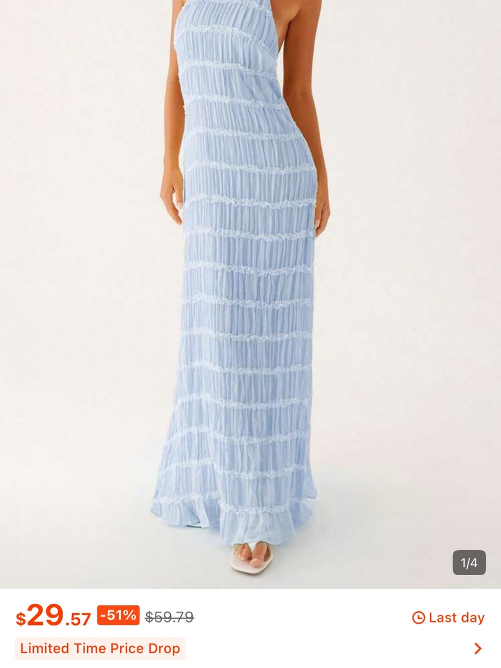 Long ruched bodycon dress